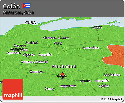 Political Panoramic Map of Colón