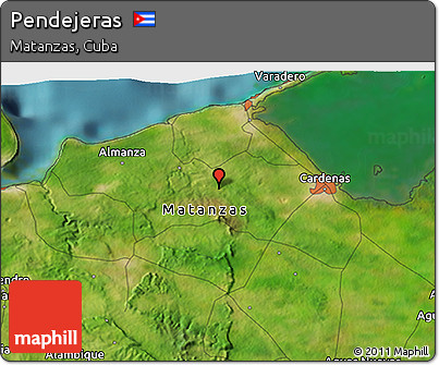Satellite 3D Map of Pendejeras
