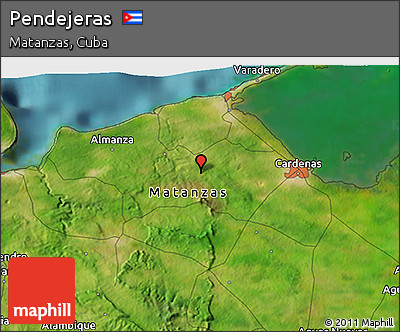 Satellite 3D Map of Pendejeras