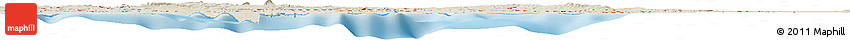 Shaded Relief Horizon Map of Wajay