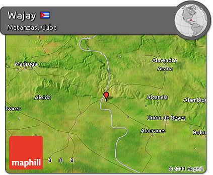 Satellite Map of Wajay