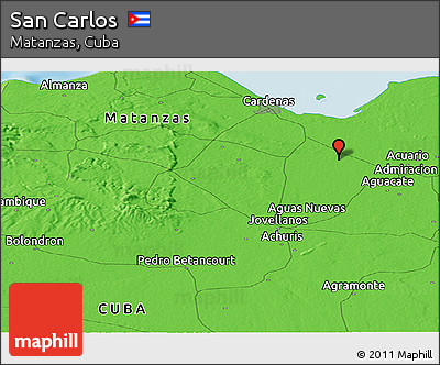 Political Panoramic Map of San Carlos
