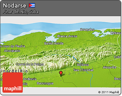 Physical Panoramic Map of Nodarse