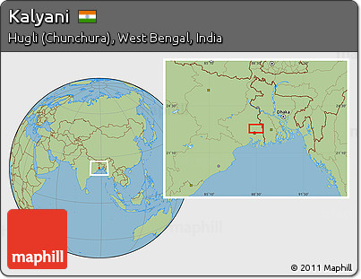 Kalyani West Bengal Map Free Savanna Style Location Map Of Kalyani