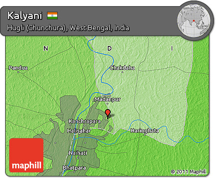 Kalyani West Bengal Map Free Political Map Of Kalyani