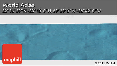 Satellite Panoramic Map of the Area around 22° 53' 22" N, 89° 10' 30" W
