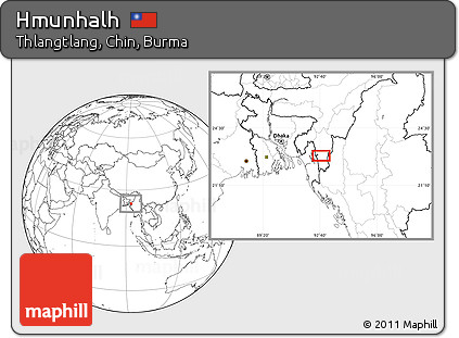 Blank Location Map of Hmunhalh