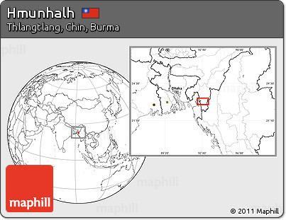 Blank Location Map of Hmunhalh