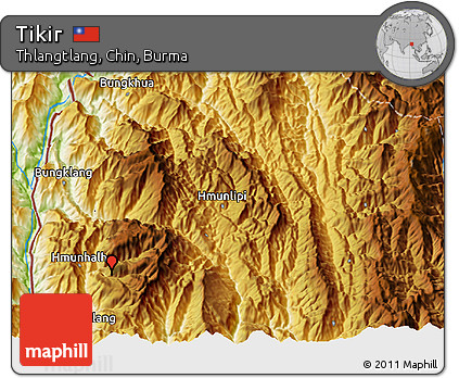 Physical 3D Map of Tikir