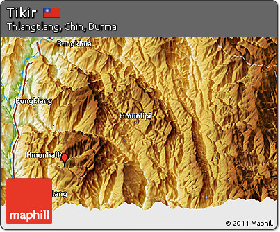Physical 3D Map of Tikir