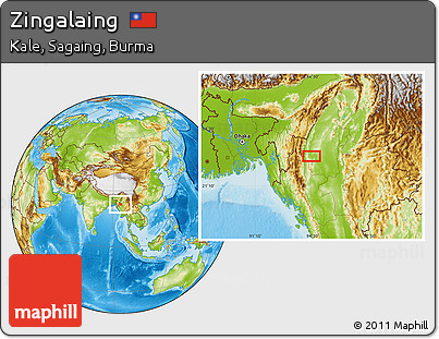 Physical Location Map of Zingalaing