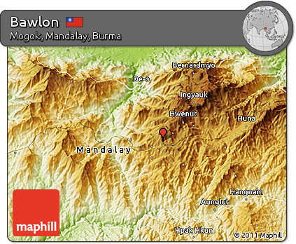 Physical 3D Map of Bawlon