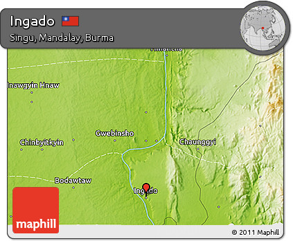 Physical 3D Map of Ingado