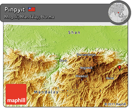 Physical 3D Map of Pinpyit