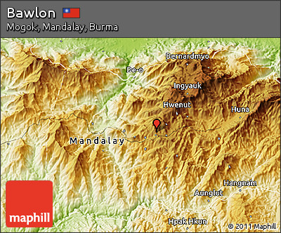 Physical 3D Map of Bawlon