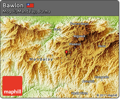 Physical 3D Map of Bawlon