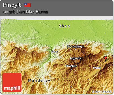Physical 3D Map of Pinpyit