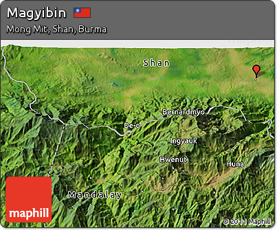 Satellite 3D Map of Magyibin