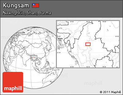 Blank Location Map of Kungsam