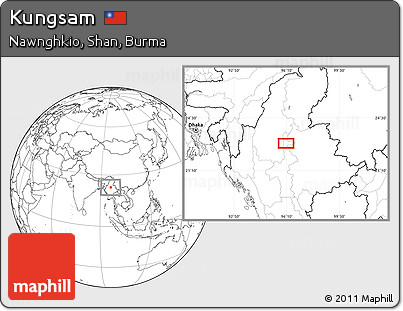 Blank Location Map of Kungsam