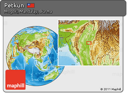 Physical Location Map of Petkun
