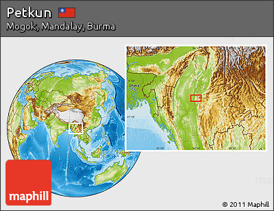 Physical Location Map of Petkun
