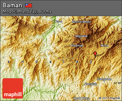 Physical Map of Baman