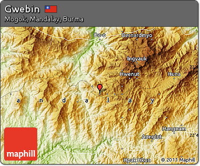 Physical Map of Gwebin