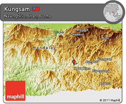 Physical Panoramic Map of Kungsam