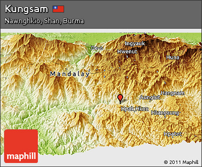 Physical Panoramic Map of Kungsam