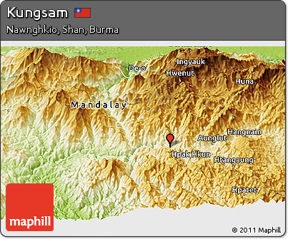 Physical Panoramic Map of Kungsam