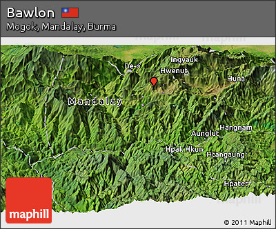 Satellite Panoramic Map of Bawlon