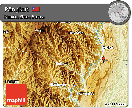 Physical 3D Map of Pāngkut
