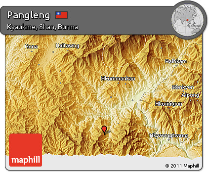 Physical 3D Map of Pangleng