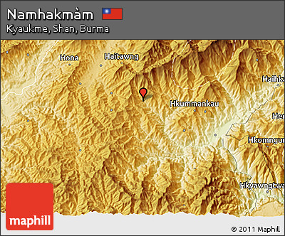 Physical 3D Map of Namhakmàm