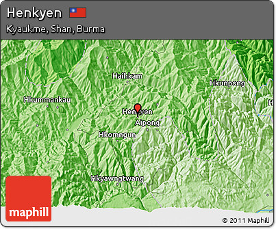 Political 3D Map of Henkyen