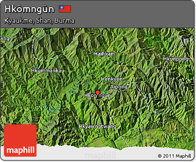 Satellite 3D Map of Hkömngün