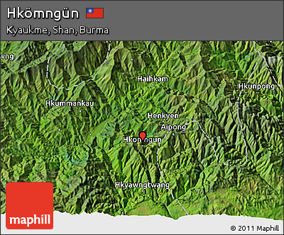 Satellite 3D Map of Hkömngün