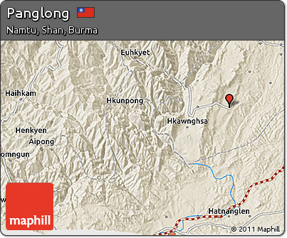Shaded Relief 3D Map of Panglong