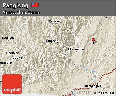 Shaded Relief 3D Map of Panglong