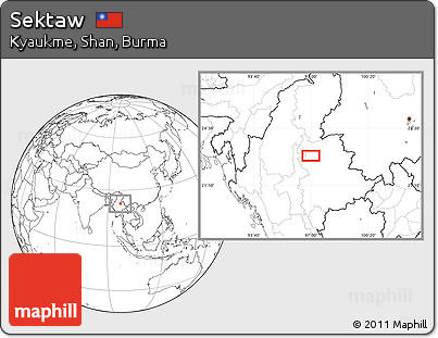 Blank Location Map of Sektaw