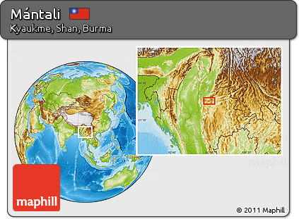 Physical Location Map of Mántali