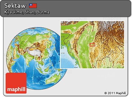 Physical Location Map of Sektaw