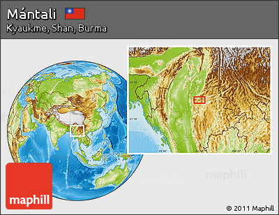 Physical Location Map of Mántali