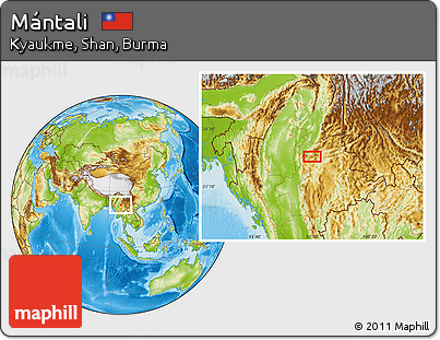 Physical Location Map of Mántali