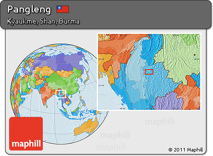 Political Location Map of Pangleng