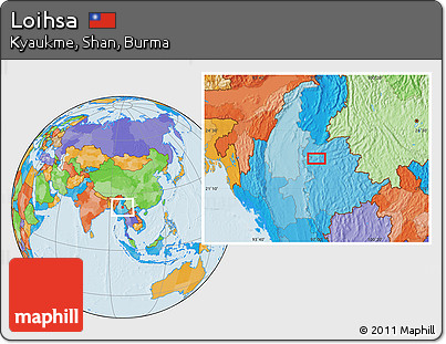 Political Location Map of Loihsa
