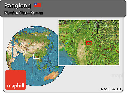 Satellite Location Map of Panglong