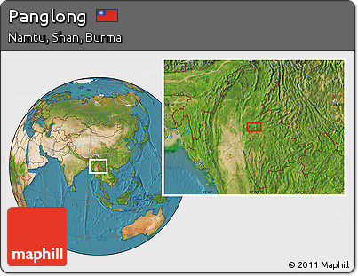 Satellite Location Map of Panglong