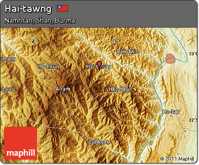 Physical Map of Hai-tawng